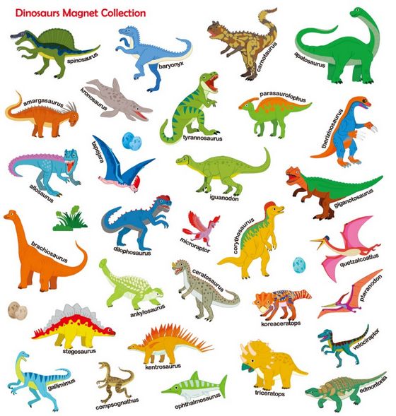 First Magnet Book：Dinosaurs34個認知磁鐵+3摺頁超大場景